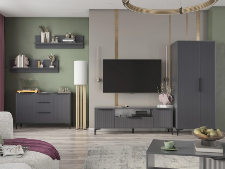 Комод Кимберли, Графит 